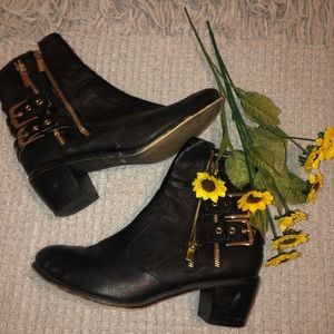 Black ankle boots